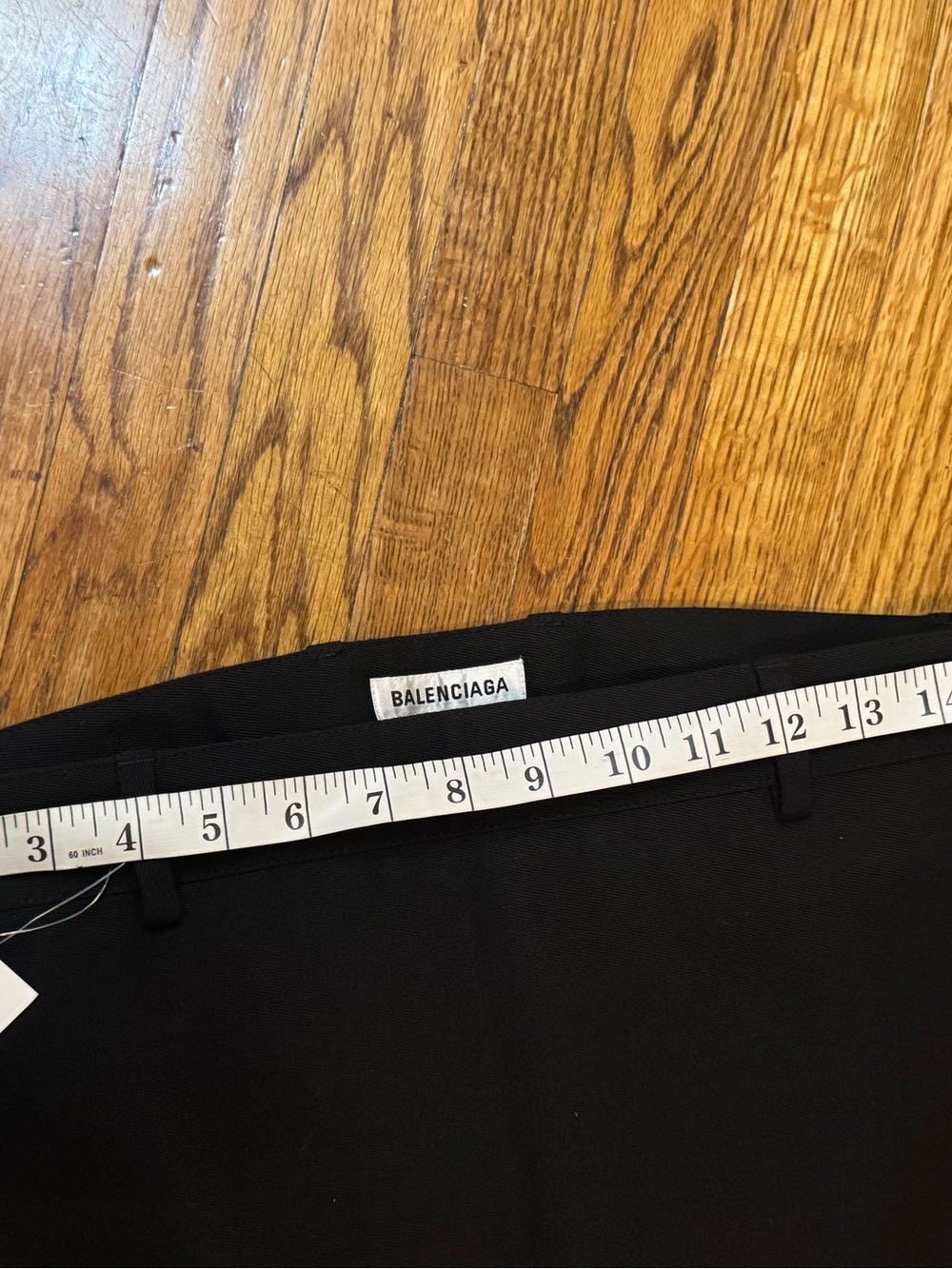 Balenciaga Black wool Maxi Trouser Skirt A-Line Silhouette like new 38 us 6 - Picture 5 of 11